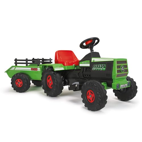 INJUSA - Traktor Basic, Elektrotraktor für Kinder von 1 bis 3 Jahren, Batterie 6V, Gaspedal, Anhänger hinten, Lichter und Geräusche, Höchstgeschwindigkeit 2-3 Km/h, Farbe Grün INJUSA - Traktor Basic, Elektrotraktor für Kinder von 1 bis 3 Jahren, Batterie 6V, Gaspedal, Anhänger hinten, Lichter und Geräusche, Höchstgeschwindigkeit 2-3 Km/h, Farbe Grün von INJUSA