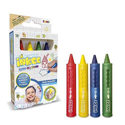 INKEE BATH CRAYONS 4 x Badestifte für Kinder Badewanne , Bleistifte für Keramikoberflächen, Badespielzeug Badewannenstifte für Kinder 4 Stück - leicht zu reinigen INKEE BATH CRAYONS 4 x Badestifte für Kinder Badewanne , Bleistifte für Keramikoberflächen, Badespielzeug Badewannenstifte für Kinder 4 Stück - leicht zu reinigen von INKEE