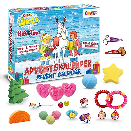 INKEE Bibi & Tina Adventskalender Kinder - Badespaß Spielzeug Adventskalender mit Badebomben & Beauty-Accessoires INKEE Bibi & Tina Adventskalender Kinder - Badespaß Spielzeug Adventskalender mit Badebomben & Beauty-Accessoires von INKEE