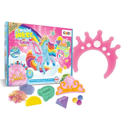 INKEE - Geschenkbox Galupy Unicorn | Einhorn Badeset Kinder, 7 Badezusätze für Kinder, Einhorn Badebomben & Badesalz Kinder, Badespaß für Kinder INKEE - Geschenkbox Galupy Unicorn | Einhorn Badeset Kinder, 7 Badezusätze für Kinder, Einhorn Badebomben & Badesalz Kinder, Badespaß für Kinder von INKEE