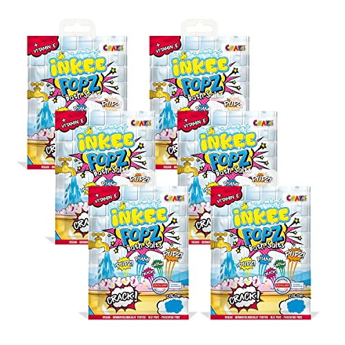 INKEE POPZ Bath Salts Bundle 6 Pack Bunte Badezusatz Kinder Badesalz 3 Farben für Baby Badewanne Schaumbad Badespaß 38413, Mehrfarbig INKEE POPZ Bath Salts Bundle 6 Pack Bunte Badezusatz Kinder Badesalz 3 Farben für Baby Badewanne Schaumbad Badespaß 38413, Mehrfarbig von INKEE