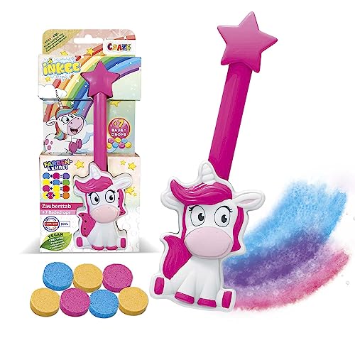 INKEE Wand Unicorn | Einhorn-Zauberstab mit Kinder Badebomben, Badewanne Spielzeug zum Farben Lernen, Erdbeerduft INKEE Wand Unicorn | Einhorn-Zauberstab mit Kinder Badebomben, Badewanne Spielzeug zum Farben Lernen, Erdbeerduft von INKEE