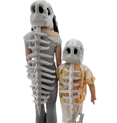 INLANDSIS Bonezilla Realistisches Dinosaurier-Skelett-Kostüm-Set, Halloween-Dino-Monster-Outfit, 3D-Design, Dinosaurier-Thema, Totenkopf Cosplay (116 cm (klingendes Modell)) von INLANDSIS