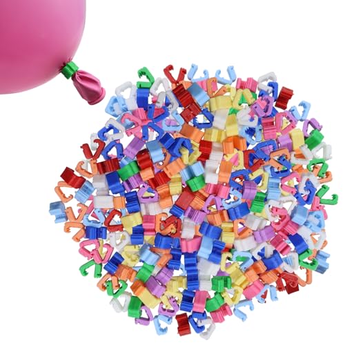 INNAL 400 Stück Ballonverschlüsse, PVC Luftballon Verschluss Clip Ballon Knotenhilfe Farbe Luftballon Verschlüsse Knotenhilfe für Luftballons Girlande Ballonband Helium Balloon Ballon Halter INNAL 400 Stück Ballonverschlüsse, PVC Luftballon Verschluss Clip Ballon Knotenhilfe Farbe Luftballon Verschlüsse Knotenhilfe für Luftballons Girlande Ballonband Helium Balloon Ballon Halter von INNAL