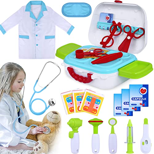 INNOCHEER Arztkoffer Kinder Medizinisches Doktor Arztkittel Rollenspiel Spielzeug für Kinder Jungen Mädchen INNOCHEER Arztkoffer Kinder Medizinisches Doktor Arztkittel Rollenspiel Spielzeug für Kinder Jungen Mädchen von INNOCHEER