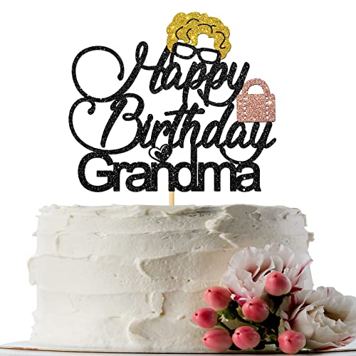 INNORU Happy Birthday Oma Cake Topper, Grandmother Birthday Party, You Old Birthday Anniversary Party Decoration Supplies, Black Glitter INNORU Happy Birthday Oma Cake Topper, Grandmother Birthday Party, You Old Birthday Anniversary Party Decoration Supplies, Black Glitter von INNORU