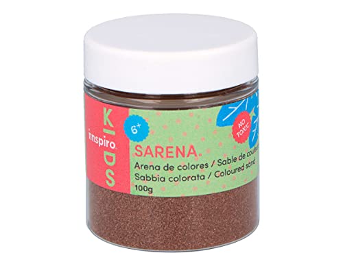 INNSPIRO Farbsand Erde 100 g, zur Dekoration und zum Basteln von INNSPIRO