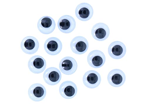 INNSPIRO Schwarze, selbstklebende runde Augen, 10 mm. 72u. von INNSPIRO