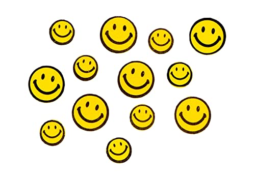INNSPIRO Smiley-Gesichter aus EVA-Schaum, selbstklebend, 22 mm und 30 mm, 60 Stück, ideal für Bastelarbeiten mit Kindern, Dekorationen und kreative Aktivitäten von INNSPIRO