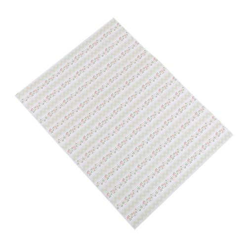 1 Blatt Mini Wandaufkleber mit Selbstklebender Tapete für Puppenhaus Kreative Dekoration für Puppenhaus Zubehör von INOOMP