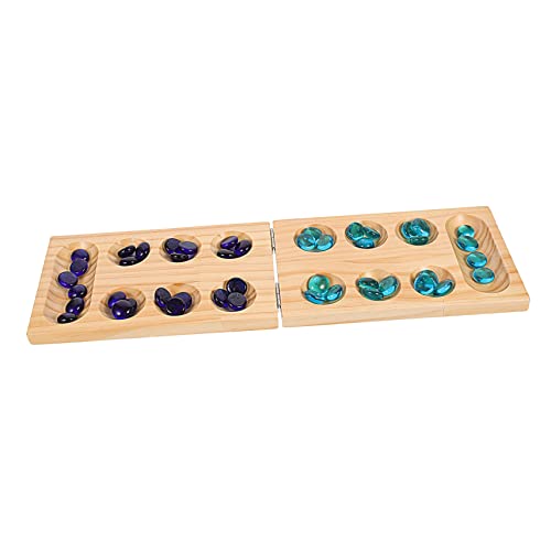 1 Satz Faltbares Mancala Schachspiel aus Holz Denkspiel für Erwachsene Tragbar für Reisen Fördert Geduld und Gedächtnis für Familienabende und Spielpartys 1 Satz Faltbares Mancala Schachspiel aus Holz Denkspiel für Erwachsene Tragbar für Reisen Fördert Geduld und Gedächtnis für Familienabende und Spielpartys von INOOMP