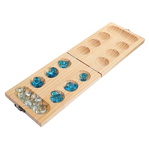1 Satz Faltbares Mancala Schachspiel für Familienunterhaltung Entwickelt Gedächtnis und Fähigkeiten mit Stabilem Design von INOOMP