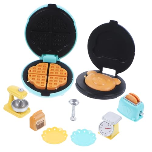 1 Satz Mini-Küchenwerkzeuge Kinderspielzeug Wohnaccessoire Puppenhaus-Mixer Miniatur-Puppenhaus-Küchen-Backzubehör Mixer für simuliertes Küchenspielzeug Plastik von INOOMP