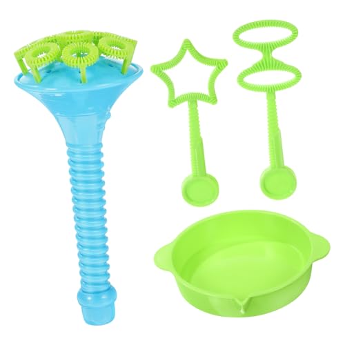1 Satz Riesiger Blasblasenstab für Jumbo Seifenblasenmacher mit Horn Blasstäben Teller für Outdoor Spiele ohne Blasenwasser Sicher und Unterhaltsam für Junge von INOOMP