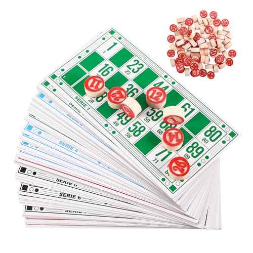 1 Satz Russisches Bingo Spielset mit Schachfiguren Pädagogisches Familienspiel für Erwachsene für Gemeinsame Spielabende 1 Satz Russisches Bingo Spielset mit Schachfiguren Pädagogisches Familienspiel für Erwachsene für Gemeinsame Spielabende von INOOMP