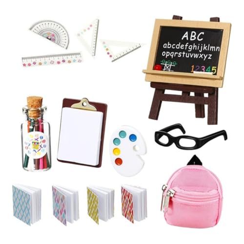 1 Satz Simulierte Schultasche mit Niedlichen Bleistiften für Kreative Lernspielzeuge für Kindergarten und Schule Fördert die Fantasie Miniaturwelten 1 Satz Simulierte Schultasche mit Niedlichen Bleistiften für Kreative Lernspielzeuge für Kindergarten und Schule Fördert die Fantasie Miniaturwelten von INOOMP
