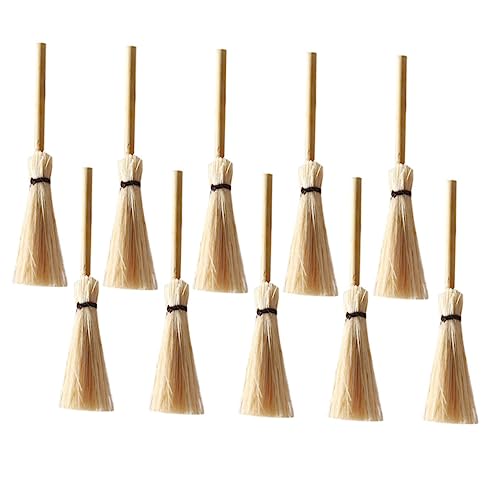 12 Stück Teiliges Mini Besen Dekorationsset Kreative Miniaturbesen für Puppenhäuser Realistische Ornamente für Kinderzimmer Zubehör für Fantasievolles von INOOMP
