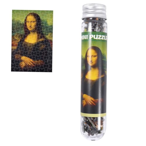 150 Stück Teiliges Mini Puzzle für Erwachsene Kreatives Jigsaw mit Berühmtem Kunstmotiv in Testrohr Pädagogisches Geduldsspiel für Spaß von INOOMP