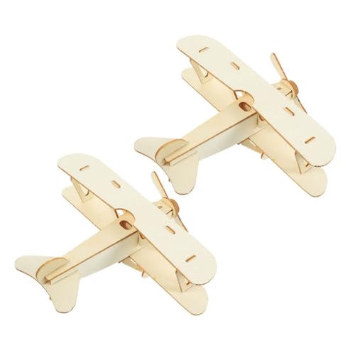 2 Stück Flugzeugmodell Flugzeughandwerk Flugzeug Zusammenbauen Flugzeug Ebene Holzflugzeugverzierung Holzpuzzle Selber Machen DIY Holzflugzeuge Beige Bambus 2 Stück Flugzeugmodell Flugzeughandwerk Flugzeug Zusammenbauen Flugzeug Ebene Holzflugzeugverzierung Holzpuzzle Selber Machen DIY Holzflugzeuge Beige Bambus von INOOMP
