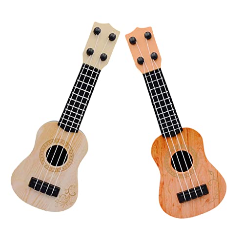 2 Stück Ukulele Saitige Gitarre für Kleinkinder Musikspielzeug zur Musikalischen Sicher und Realistisch für Anfänger von INOOMP