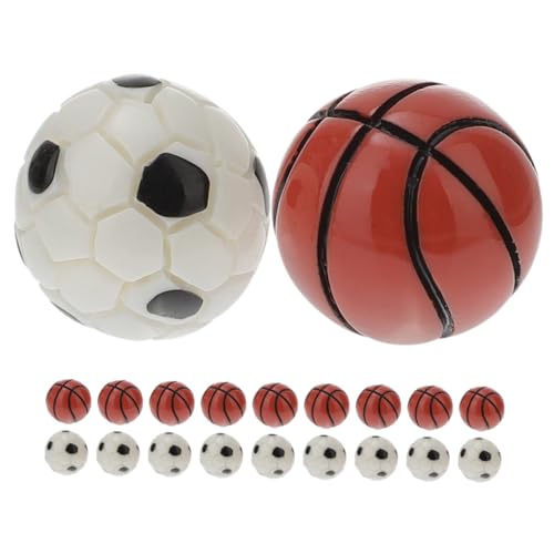 20 Stück Fußball-Basketball-Modell Miniatur Puppe Mini-Basketballfiguren Mini- -Dekore Mini- -Fußballstatuen Mini -Fußballkugel Mini-Hausbasketball Mini -Bälle Harz 20 Stück Fußball-Basketball-Modell Miniatur Puppe Mini-Basketballfiguren Mini- -Dekore Mini- -Fußballstatuen Mini -Fußballkugel Mini-Hausbasketball Mini -Bälle Harz von INOOMP