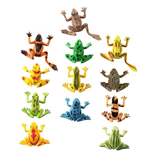 24 Stück Teiliges Frosch Modellset aus Pädagogisches für Indoor Dekoration Sammlungen und Lustiges Scherzspielzeug 24 Stück Teiliges Frosch Modellset aus Pädagogisches für Indoor Dekoration Sammlungen und Lustiges Scherzspielzeug von INOOMP