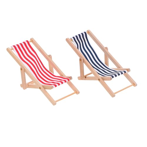 2Stücke Mini Strandstuhl Dekorativer Miniaturstuhl für Puppenhaus Faltbarer Mini Beach Stuhl und Strand Deko für Puppenstubenmöbel 2Stücke Mini Strandstuhl Dekorativer Miniaturstuhl für Puppenhaus Faltbarer Mini Beach Stuhl und Strand Deko für Puppenstubenmöbel von INOOMP