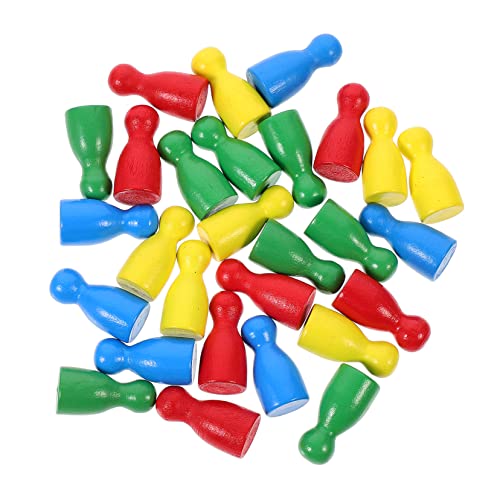 48 Stück Holzspielzeug Schachfiguren Menschliche Form Jump Chess Figuren für Brettspiele und Kinderspiele Fördert Logisches und Geschicklichkeit 48 Stück Holzspielzeug Schachfiguren Menschliche Form Jump Chess Figuren für Brettspiele und Kinderspiele Fördert Logisches und Geschicklichkeit von INOOMP
