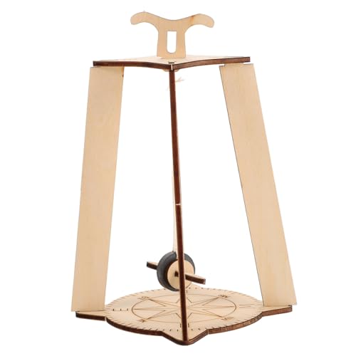 Hängekompass Stiel Schwimmender Kompass Science Experiment Kit 3D-stielrätsel Lernkompass-Set DIY-bauprojekte Stamm-bastelprojekte Kompass-montagesatz 3D-bastelset Holz von INOOMP
