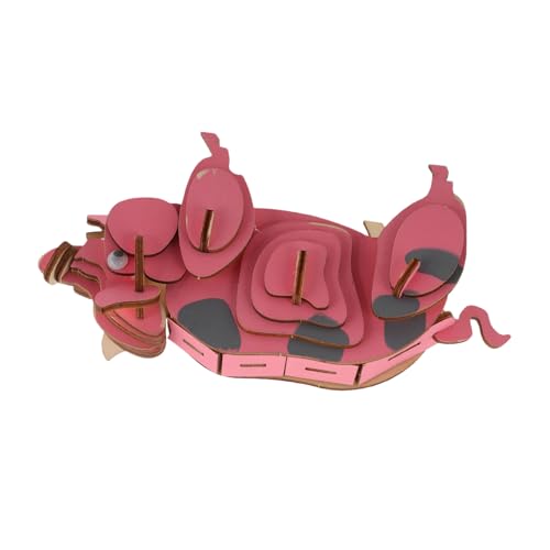 Holzpuzzle DIY Animal Puzzle 3D-Lernspielzeug Holzstiel-Puzzles Tierpuzzle aus Holz Holzbausätze für Tierpuzzle zusammensetzen Bausätze aus Holz hölzernes DIY-Puzzle Rosa Holzpuzzle DIY Animal Puzzle 3D-Lernspielzeug Holzstiel-Puzzles Tierpuzzle aus Holz Holzbausätze für Tierpuzzle zusammensetzen Bausätze aus Holz hölzernes DIY-Puzzle Rosa von INOOMP