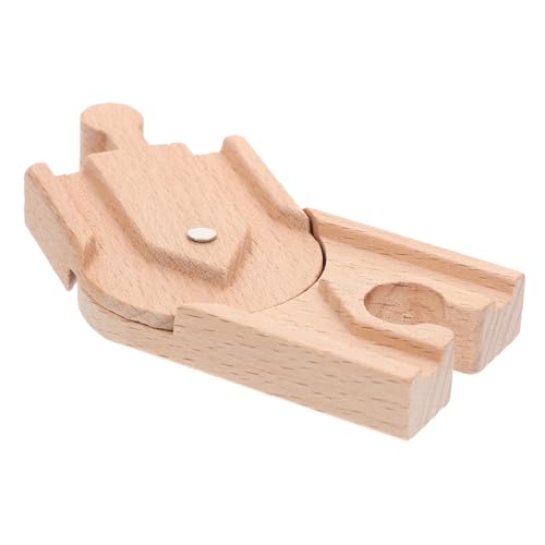 Holzschienen Erweiterungsblock für Holzspielzeug Zubehör für Kreative Szenen mit Zug Flexibles Gleis für Handwerkliches und Motorische Fähigkeiten Holzschienen Erweiterungsblock für Holzspielzeug Zubehör für Kreative Szenen mit Zug Flexibles Gleis für Handwerkliches und Motorische Fähigkeiten von INOOMP