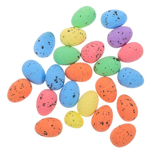 INOOMP 1 Osterei-Geschenkpaket Schaumeier zum Basteln Eierdekorationsornamente Deko-Eier aus Schaumstoff Eierdekorationen für Party Osterei-Requisite Plastik von INOOMP