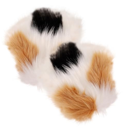 INOOMP 1 Paar Katzenpfoten aus Plüsch Fingerlose Cosplay für Tierpartys Bühnenaufführungen und Mehr Warm und Bequem für Interaktive Performances von INOOMP