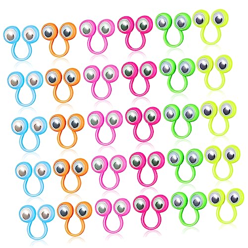 INOOMP 1 Satz Aktivitätsringspielzeug Augapfel Fingerspielzeug Fingerpuppe Fingeraugenpuppen Kullerauge-fingerringe Googly Augapfelring Augapfel Plastik Zufällige Farbe 30 Stück INOOMP 1 Satz Aktivitätsringspielzeug Augapfel Fingerspielzeug Fingerpuppe Fingeraugenpuppen Kullerauge-fingerringe Googly Augapfelring Augapfel Plastik Zufällige Farbe 30 Stück von INOOMP