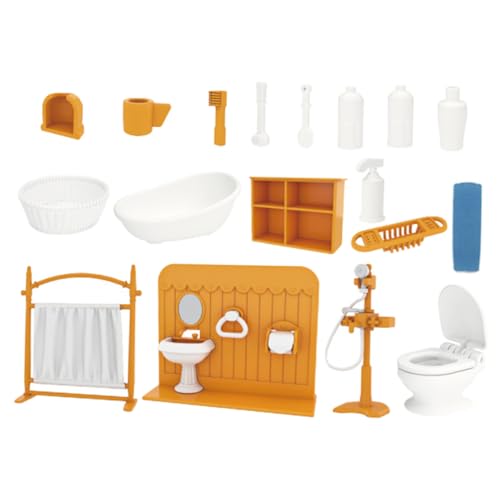 INOOMP 1 Satz Babyhaus Badezimmerset Puppenhausmöbel Dekorationen Puppenhaus-Versorgung zubehör puppenhaus Puppenhaus-Miniaturen puppenhaus-miniaturspielzeug Badezimmer Regal Plastik Gelb INOOMP 1 Satz Babyhaus Badezimmerset Puppenhausmöbel Dekorationen Puppenhaus-Versorgung zubehör puppenhaus Puppenhaus-Miniaturen puppenhaus-miniaturspielzeug Badezimmer Regal Plastik Gelb von INOOMP