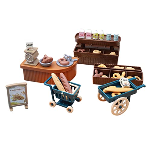 INOOMP 1 Satz Bäckereisimulationsornamente Mini-Essen Miniaturbrot Bäckerei-Minimodell Miniatur-Zubehör Miniatur-Food-Modell Brotmodell kleines Hauszubehör Puppenstubenbrot Minibrot PVC von INOOMP