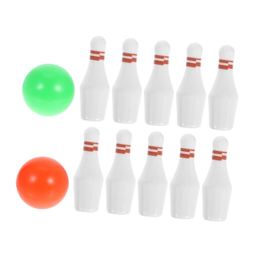 INOOMP 1 Satz Bowlingkugel vortäuschen puppenhaus Miniaturpuppenhaussport Bowling Bowlingkugel Minature Tisch-Mini-Bowlingspiel Bowlingpuppe Plastik Weiß INOOMP 1 Satz Bowlingkugel vortäuschen puppenhaus Miniaturpuppenhaussport Bowling Bowlingkugel Minature Tisch-Mini-Bowlingspiel Bowlingpuppe Plastik Weiß von INOOMP