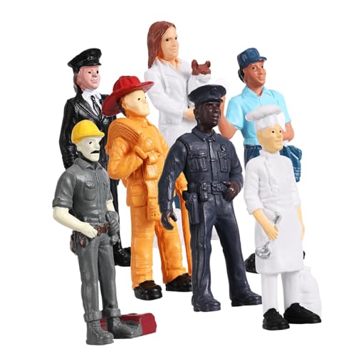 INOOMP 1 Satz Miniatur Menschen Figuren für Sandtisch Architektur Modellbau Lebensechte Dekoration Kleiner Modelle Arbeiterfiguren Spielzeug Figuren von INOOMP