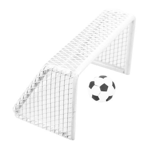 INOOMP 1 Satz Fußballtor Ziel Fußbälle Mini-fußball Puppenhaus Miniatur Simulierte Fußballdekore Mini-hausfußball Mini-hauspuppendekore Mini-sportball-statuen Plastik Weiß INOOMP 1 Satz Fußballtor Ziel Fußbälle Mini-fußball Puppenhaus Miniatur Simulierte Fußballdekore Mini-hausfußball Mini-hauspuppendekore Mini-sportball-statuen Plastik Weiß von INOOMP
