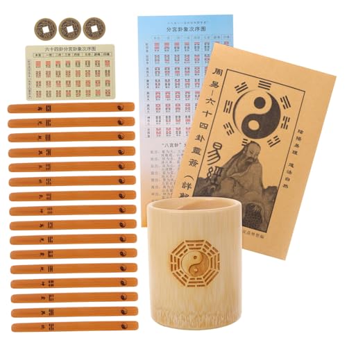 INOOMP 1 Satz Hexagramm -Werkzeug Chinesisches Weissagungswerkzeug Wahrsagerei aus Bambus Requisite für chinesische Wahrsagespiele Wahrsagerei Requisiten Bambus-Wahrsagespiel-Stab INOOMP 1 Satz Hexagramm -Werkzeug Chinesisches Weissagungswerkzeug Wahrsagerei aus Bambus Requisite für chinesische Wahrsagespiele Wahrsagerei Requisiten Bambus-Wahrsagespiel-Stab von INOOMP