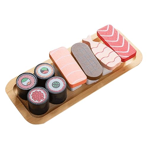 INOOMP 1 Satz Holz für Simulierte Sushi Rollenspiele und Kreative Lernspiele für Jungen und Fördert die Fantasie und Geschick INOOMP 1 Satz Holz für Simulierte Sushi Rollenspiele und Kreative Lernspiele für Jungen und Fördert die Fantasie und Geschick von INOOMP