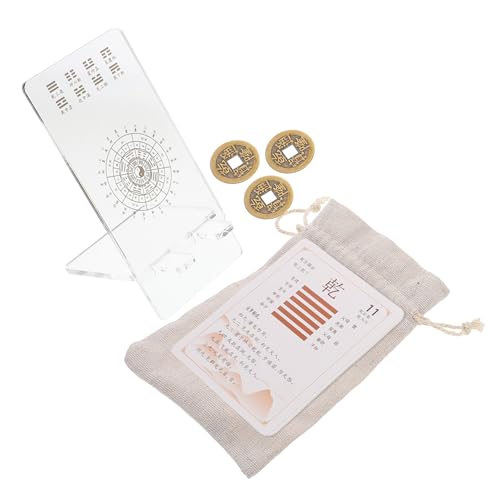 INOOMP 1 Satz I Ging Solitaire chinesische Weissagungskarte Komplette I-Ging-Karte Ich suche eine Karte zum alte I-Ging-Karten Ich suche nach Vorräten Ich Liebe Karten Papier von INOOMP
