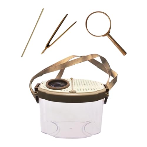 INOOMP 1 Satz Insektenfänger für Beobachtungsbox mit Lupe Outdoor für Erkundungen Schulprojekte und Campingabenteuer mit Sicherem Behälter für Insektenbeobachtungen INOOMP 1 Satz Insektenfänger für Beobachtungsbox mit Lupe Outdoor für Erkundungen Schulprojekte und Campingabenteuer mit Sicherem Behälter für Insektenbeobachtungen von INOOMP