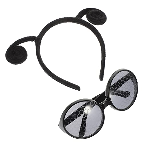 INOOMP 1 Satz Insektenkopf Hoop Kleinkind Schmetterling Antennenstirnband Butterfly-Antennen-Stirnband Insektenstirnband Antennen-Haarreifen neuartige Stirnbänder Plastik Schwarz von INOOMP