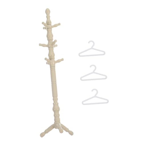 INOOMP 1 Satz Kleiderregal Ornamente Kleidung Miniatur-Aufhänger-Ornamente Wohnkultur winzig kleiderständer Miniatur Garderobe Kleiderbügel für Puppenstuben Abs Zufällige Farbe von INOOMP