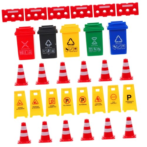 INOOMP 1 Satz Lehrmittel für Mini -Müll kann Straßensperre Verkehrsschild Simulations-Verkehrsspielzeug Mini-Verkehrszeichen Verkehrszeichen aus Plastik INOOMP 1 Satz Lehrmittel für Mini -Müll kann Straßensperre Verkehrsschild Simulations-Verkehrsspielzeug Mini-Verkehrszeichen Verkehrszeichen aus Plastik von INOOMP