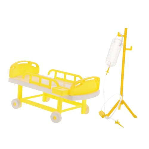 INOOMP 1 Satz Medizinisches Bett Kind Simulieren Arzt Vorgeben Vorgetäuschtes Arztspielzeug Arztkoffer Dollhouse Decor Spielzubehör Für Das Mini -Bett Gelb Plastik INOOMP 1 Satz Medizinisches Bett Kind Simulieren Arzt Vorgeben Vorgetäuschtes Arztspielzeug Arztkoffer Dollhouse Decor Spielzubehör Für Das Mini -Bett Gelb Plastik von INOOMP