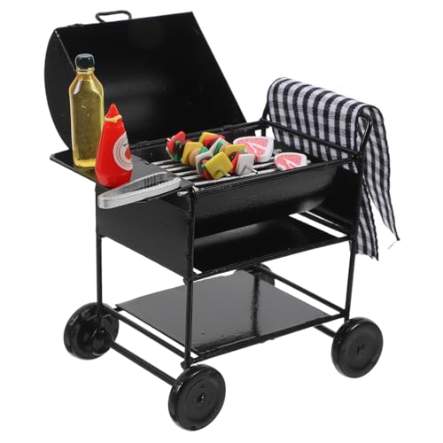 INOOMP 1 Satz Mini-Grill Mini-hausgrill Puppenhauszubehör Picknick Puppenhaus-dekore Puppenhaus-Grill Schwarz Legierung INOOMP 1 Satz Mini-Grill Mini-hausgrill Puppenhauszubehör Picknick Puppenhaus-dekore Puppenhaus-Grill Schwarz Legierung von INOOMP