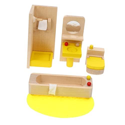 INOOMP 1 Satz Mini-Küchenspielzeug Miniaturmöbel Mini-Heimschmuck Mini-Wohnkultur Mini -Handwerk Mini-Simulationsmöbel Mini - Mini-Hausdekoration Stoff Yellow von INOOMP