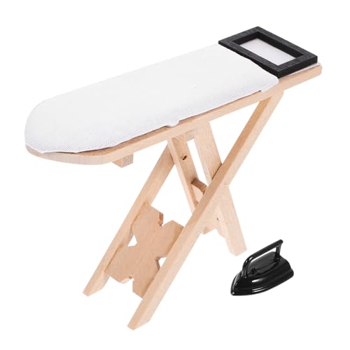 INOOMP 1 Satz Mini-bügeltisch Esszimmer-Accessoire Puppenstubeneisen Mini-eisenspielzeug Mini-tischpuppenhaus Spielzeugbügeleisen Für Miniaturmöbel Für Dollhouse Holz INOOMP 1 Satz Mini-bügeltisch Esszimmer-Accessoire Puppenstubeneisen Mini-eisenspielzeug Mini-tischpuppenhaus Spielzeugbügeleisen Für Miniaturmöbel Für Dollhouse Holz von INOOMP